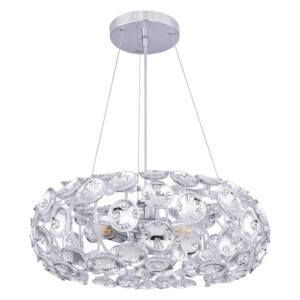 Lampa wisząca LUGGO GLOBO styl glamour / kryształ metal akryl 51500-3H|30 dni na zwrot|Darmowa wysyłka od 150 zł|rabaty w koszyku