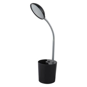 Lampa biurkowa COSMO GLOBO styl nowoczesny plastik czarny 58201S|30 dni na zwrot|Darmowa wysyłka od 150 zł|rabaty w koszyku