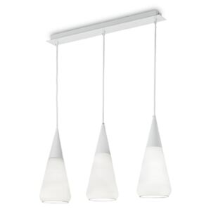 Lampa wisząca IDEALLUX WAVE styl basic,minimalistyczny,skandynawski metal,szkło biały 176277 |30 dni na zwrot|Darmowa wysyłka od 150 zł|rabaty w koszyku