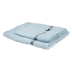 Zestaw 2 jasnoniebieskich ręczników Beverly Hills Polo Club Tommy Yazi