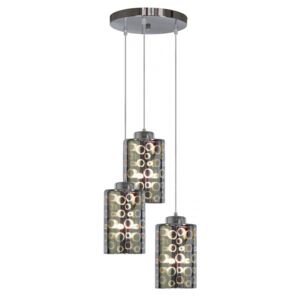 NOCTURNO LAMPA WISZĄCA TALERZ 3X40W E27 CHROM|30 dni na zwrot|Darmowa wysyłka od 150 zł|rabaty w koszyku