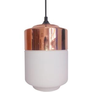 MASALA LAMPA WISZĄCA 17 1X60W E27 BIAŁY Z MIEDZIANĄ NAKŁADKĄ|30 dni na zwrot|Darmowa wysyłka od 150 zł|rabaty w koszyku