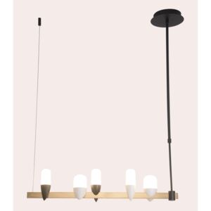 Lampa wisząca SAKAI 5 LEDEA styl designerski metal czarny 50233078|30 dni na zwrot|Darmowa wysyłka od 150 zł|rabaty w koszyku