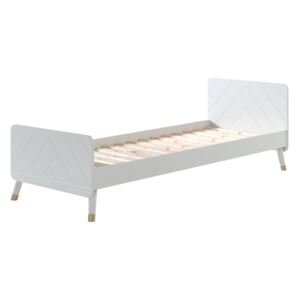 Białe łóżko dziecięce z drewna sosnowego Vipack Billy, 90x200 cm