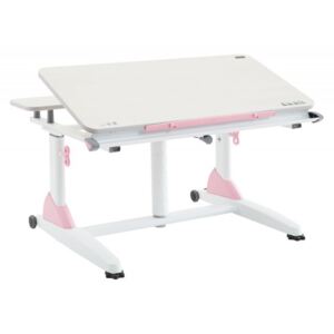 Biurko Ergo-Desk, biało-różowe