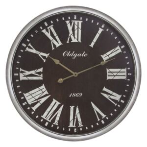Zegar ścienny OLDGATE, Ø76, kolor brązowy