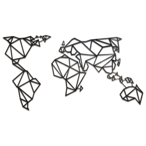 Geometryczna mapa konturowa świata