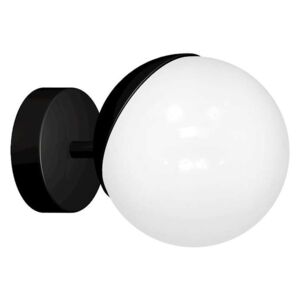 Kinkiet LAMPA ścienna SFERA MLP8854 Milagro loftowa OPRAWA szklana kula ball czarna biała