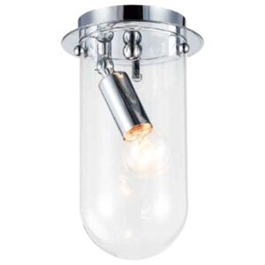 Plafon LAMPA sufitowa LUCI Orlicki Design szklana OPRAWA chrom przezroczysta