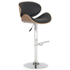 Krzesło barowe Rocco Black, l51,5xA51xH85 cm