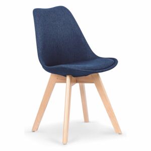 Krzesło K303 ciemny niebieski / buk