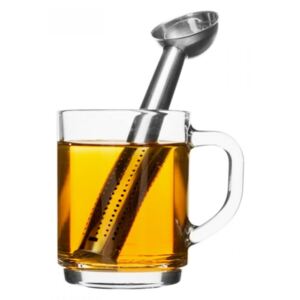 Zaparzacz do herbaty z miarką SAGAFORM Tea, srebrny, 16,5 cm