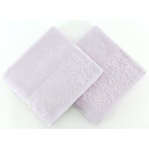 Komplet 2 ręczników Burumcuk Lilac, 50x90 cm