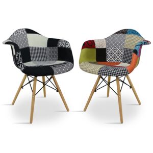Designerskie krzesło tapicerowane COMODO1 - różne wzory