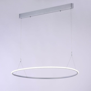 MCODO :: Designerska lampa wisząca led MILANO w kolorze srebrnym o mocy 48W Nowość