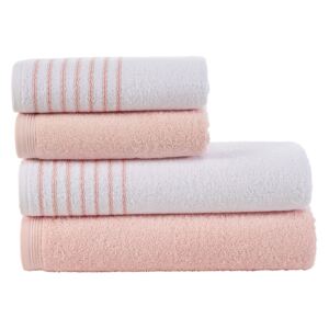 Komplet ręczników Eleganza różowy