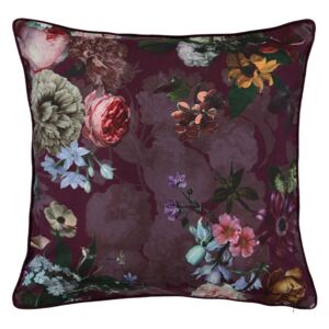 Poduszka dekoracyjna Essenza Home Fleur Burgundy fioletowy