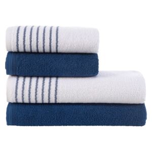 Komplet ręczników Eleganza niebieskie niebieski