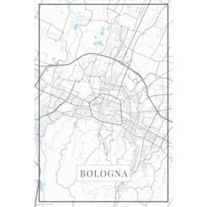 Mapa Bologna white