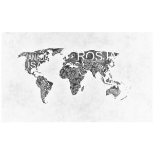 Fototapeta, Mapa świata, 9 elementów, 402x240 cm