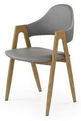 Halmar Krzesło K247 Kuchnia/Jadalnia/Salon/Biuro/Pracownia Klasyczny/Minimalistyczny Popiel/Dąb Miodowy