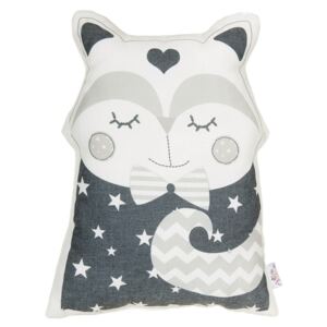 Szara poduszka dziecięca z domieszką bawełny Apolena Pillow Toy Smart Cat, 23x33 cm