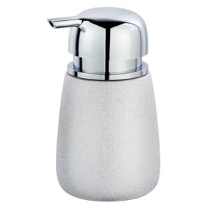 Ceramiczny dozownik do mydła w srebrnej barwie Wenko Glimma