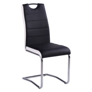 Krzesło tapicerowane am-c916 czarno-białe