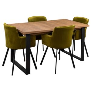 Stół LOFT z krzesłami do salonu Y051