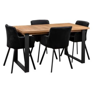 Stół LOFT z krzesłami do salonu Y061