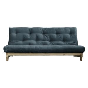 Sofa rozkładana z niebieskozielonym pokryciem Karup Design Fresh Natural/Petrol Blue
