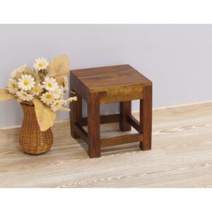 Taboret stoliczek stołek egzotyczny drewno palisander indyjski