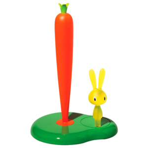 Stojak na papier kuchenny A di Alessi Bunny & Carrot zielony