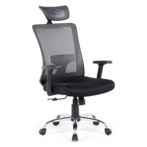 Krzesło biurowe regulowane czarne NOBLE