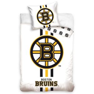 Pościel bawełniana NHL Boston Bruins White, 140 x 200 cm, 70 x 90 cm
