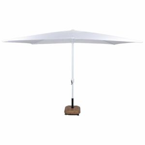 Parasol ogrodowy prostokątny biały 2 x 3 m
