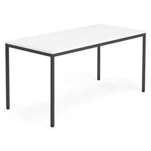 Stół MODULUS 1600x800 mm czarna rama, biały