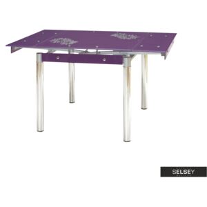 Stół rozkładany Grevinge 80(131)x80 cm fioletowy