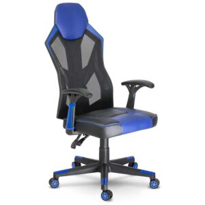 Fotel biurowy dla gracza Shiro czarno-niebieski