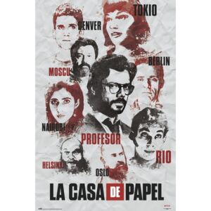 Plakat, Obraz La Casa De Papel - Characters, (61 x 91,5 cm)