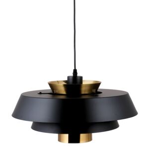 Aalborg Black 40cm - duża nowoczesna lampa wisząca czarna mosiądz