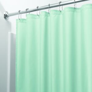 Zielona zasłona prysznicowa iDesign, 200x180 cm