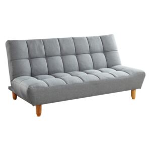 3-osobowa sofa rozkładana clic-clac — z tkaniny — ESTEBAN — szara
