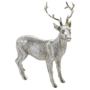 Figurka srebrny renifer DASHER 16 cm