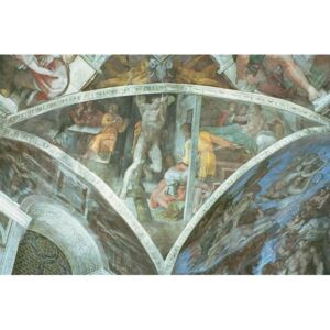Reprodukcja Sistine Chapel Ceiling Haman spandrel, Michelangelo Buonarroti