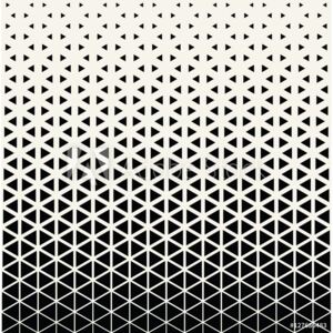 Fototapeta Abstrakcjonistyczny geometryczny czarny i biały graficznego projekta druku halftone