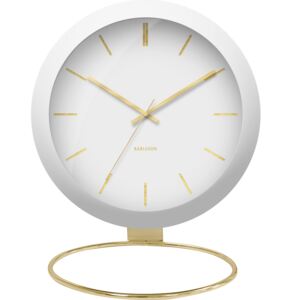 Zegar stołowy Globe biały