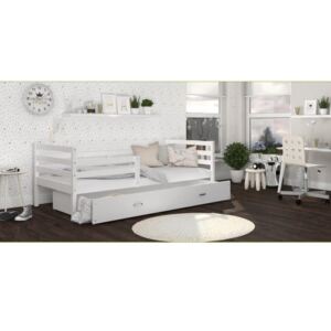 Łóżko z szufladą JACEK 190x80cm, kolor biały