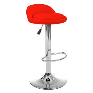 Krzesło hoker kuchenny w kolorze czerwonym