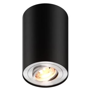 Rondoo lampa sufitowa 1-punktowa kierunkowa czarna/srebrna 89201
